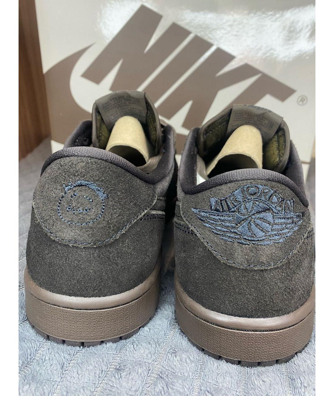 CACTUS JACK BY TRAVIS SCOTT Коричневые замшевые низкие кроссовки / кеды, фото 4