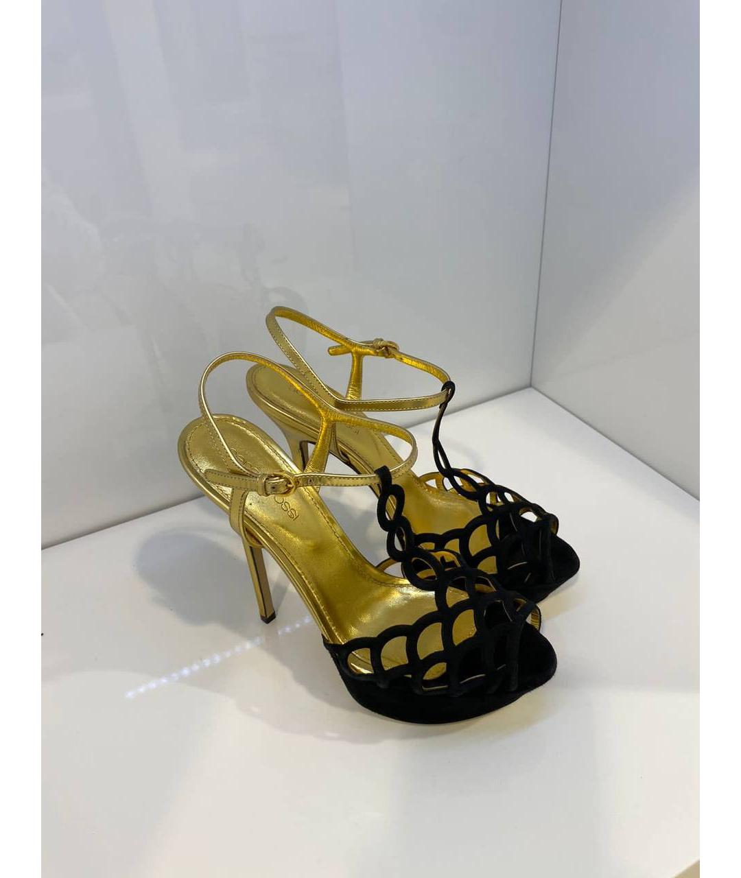 SERGIO ROSSI Мульти кожаные босоножки, фото 4