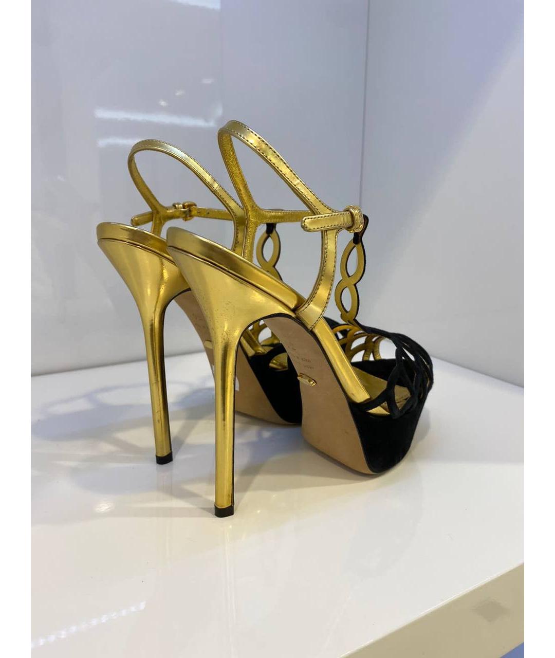 SERGIO ROSSI Мульти кожаные босоножки, фото 3