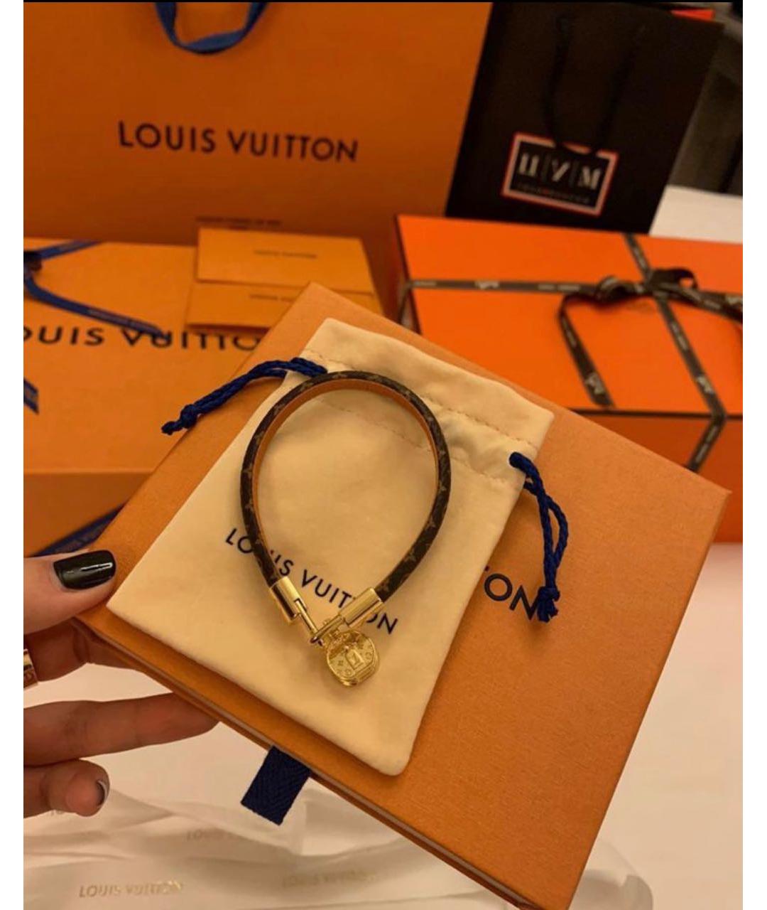 LOUIS VUITTON Коричневый браслет, фото 3