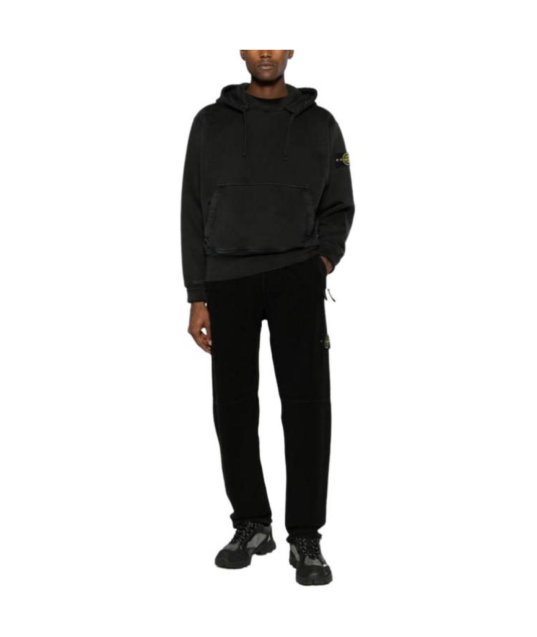 STONE ISLAND Черные классические брюки, фото 2