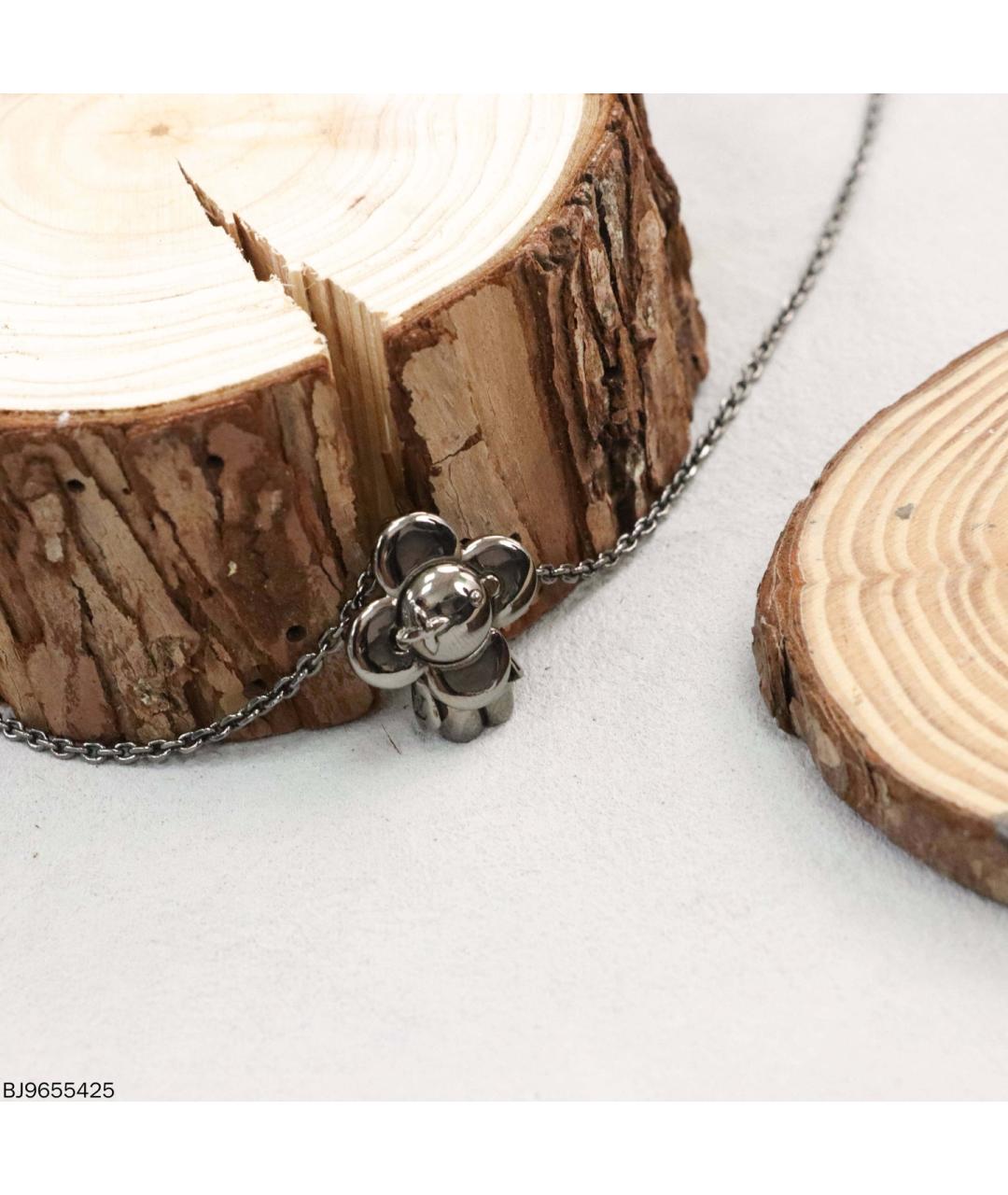 LOUIS VUITTON Серебряное металлическое колье, фото 5