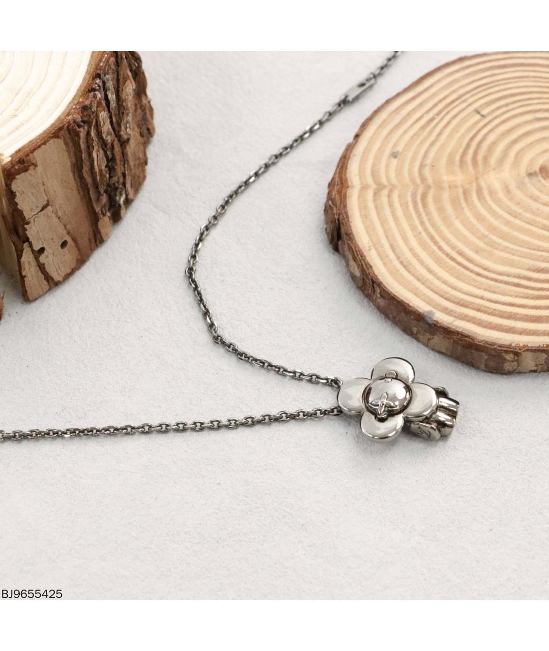 LOUIS VUITTON Серебряное металлическое колье, фото 3