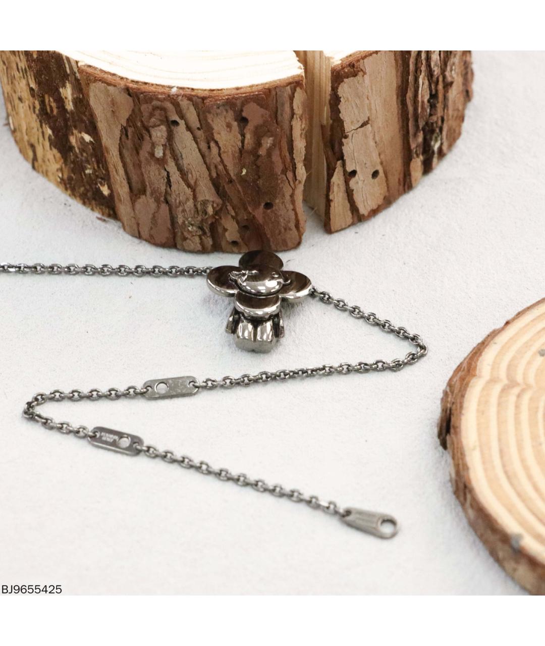 LOUIS VUITTON Серебряное металлическое колье, фото 4