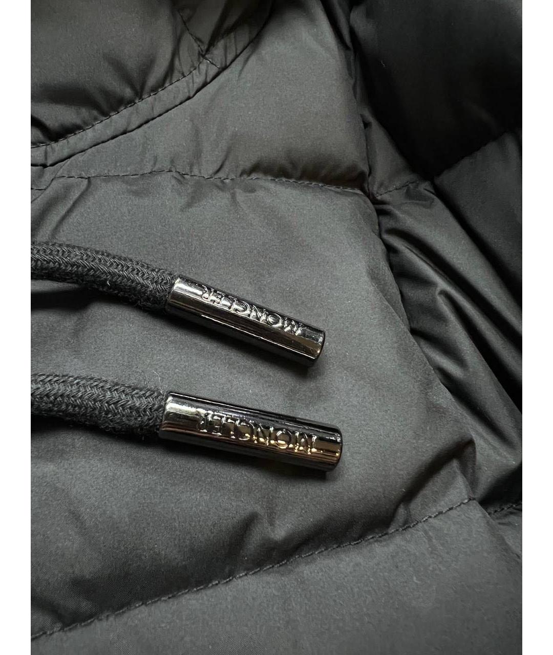 MONCLER Черное пальто, фото 4