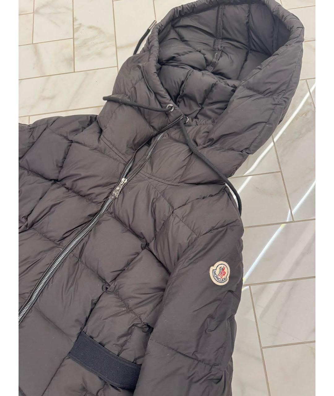 MONCLER Черное пальто, фото 2