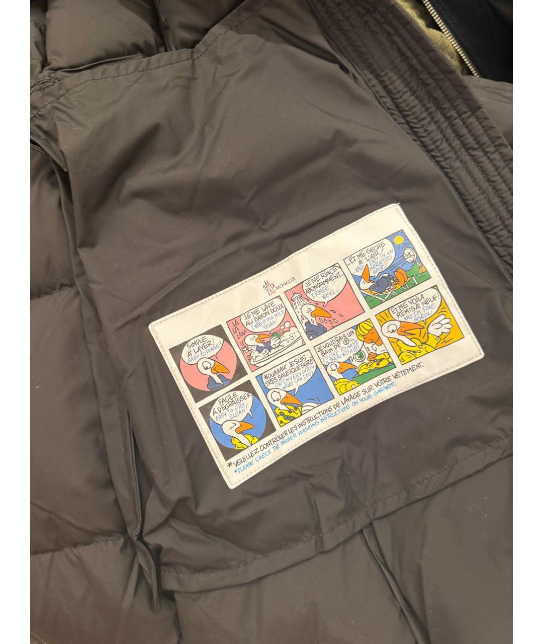 MONCLER Черное пальто, фото 6