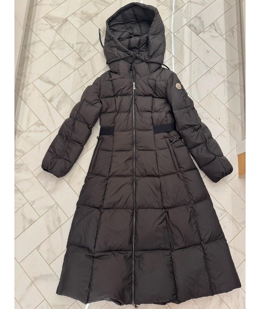 MONCLER Черное пальто, фото 9