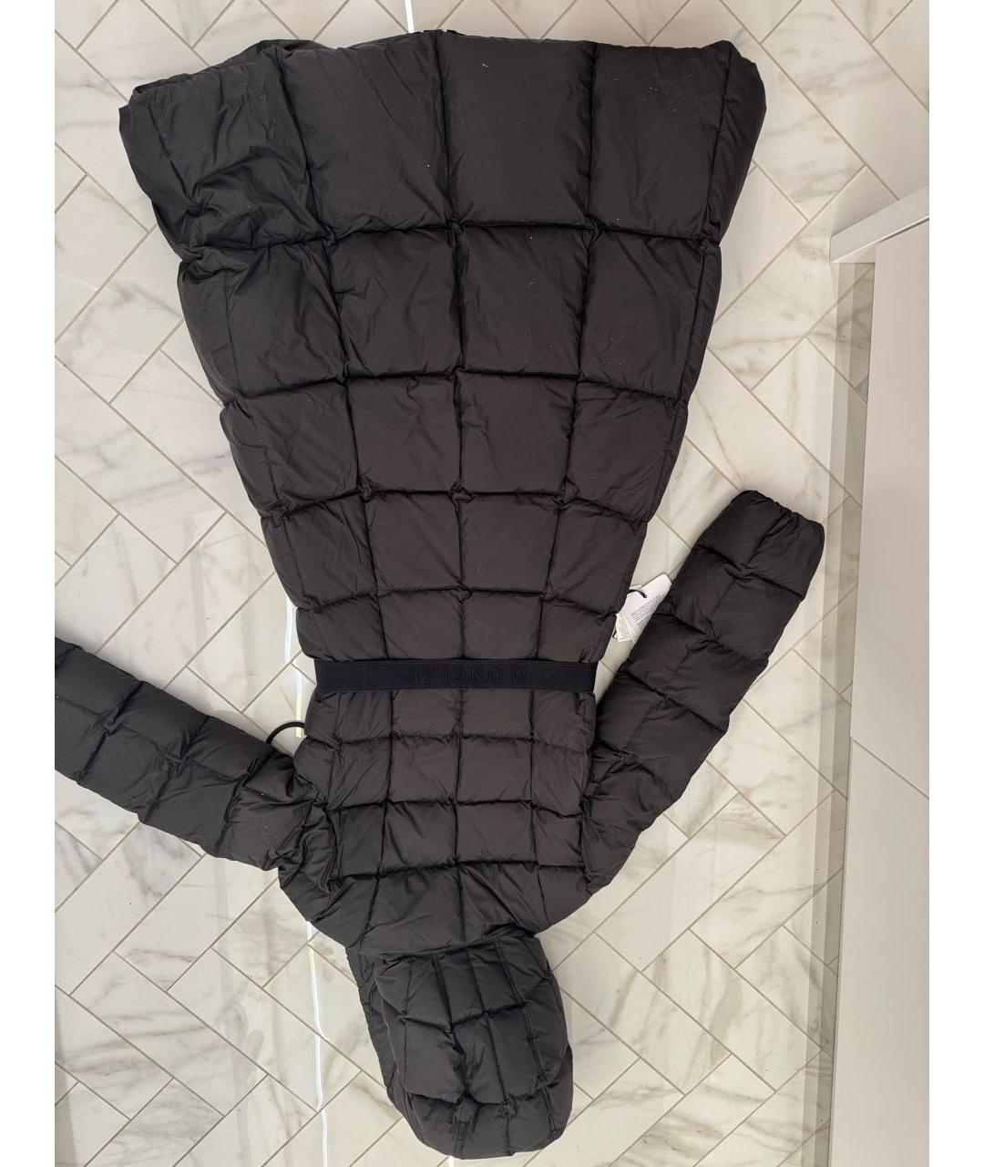 MONCLER Черное пальто, фото 3