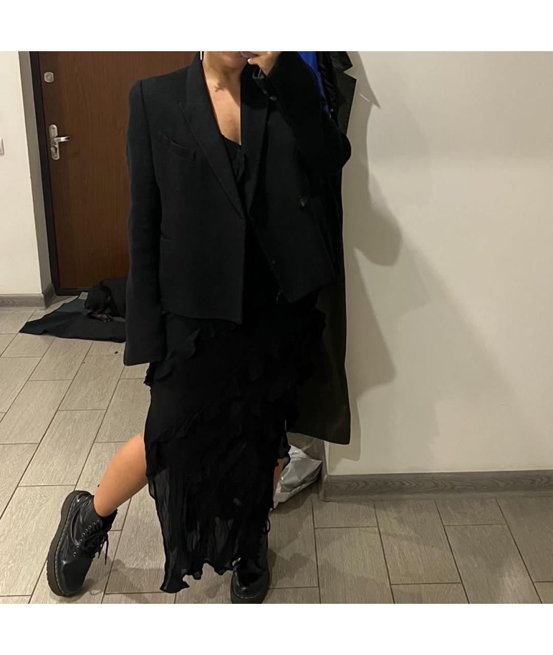 RICK OWENS Черный шерстяной жакет/пиджак, фото 3