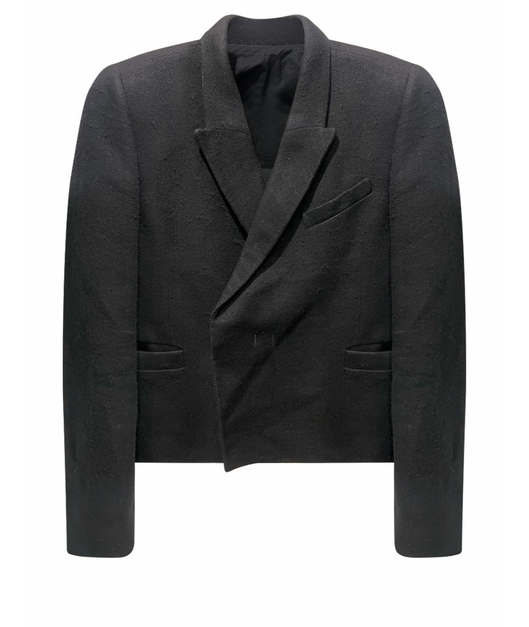 RICK OWENS Черный шерстяной жакет/пиджак, фото 1