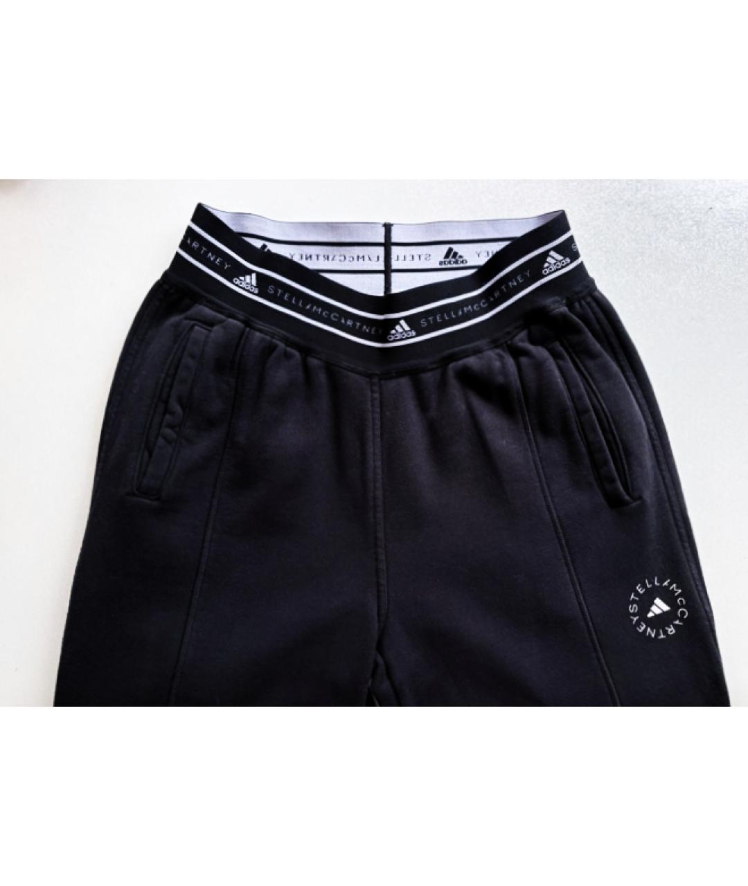 ADIDAS BY STELLA MCCARTNEY Черные хлопковые спортивные брюки и шорты, фото 8