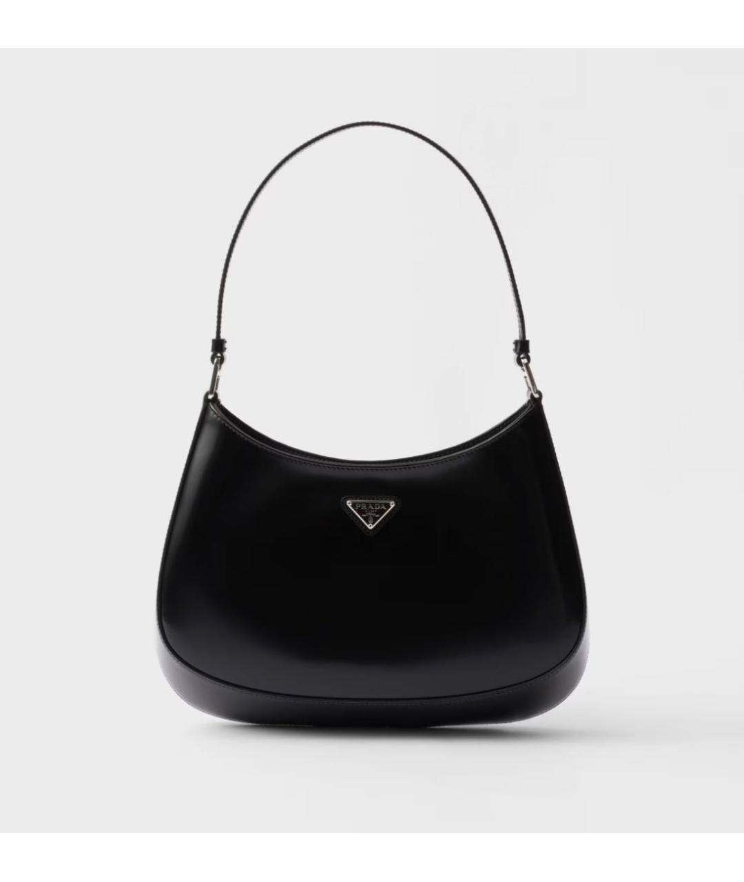 PRADA Черная кожаная сумка с короткими ручками, фото 9