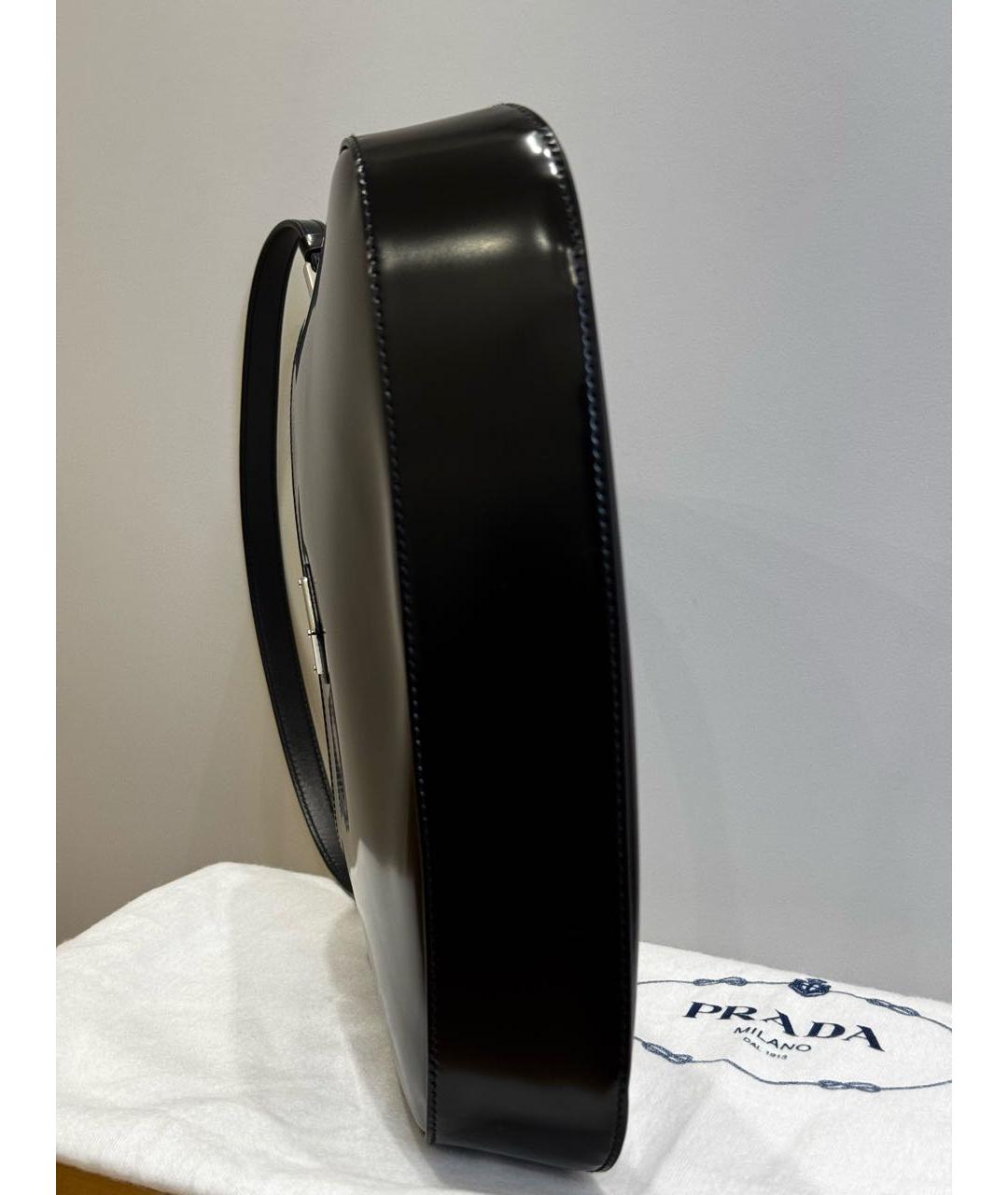 PRADA Черная кожаная сумка с короткими ручками, фото 8