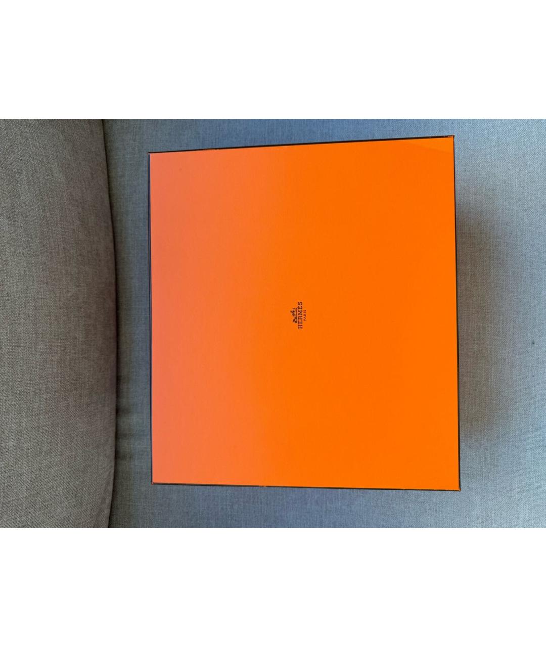 HERMES Бежевая тканевая сумка с короткими ручками, фото 7