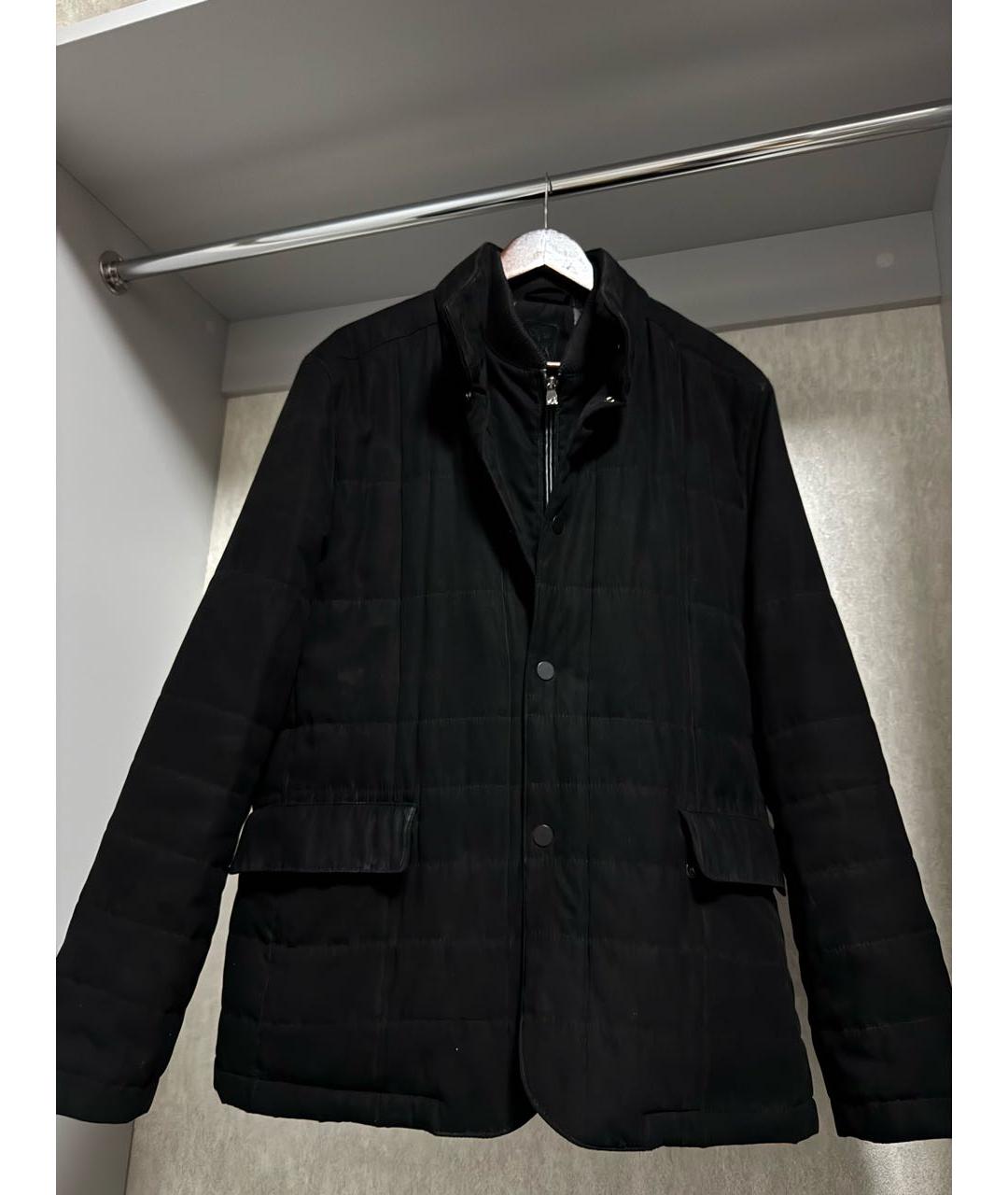 CORNELIANI Черная полиэстеровая куртка, фото 7