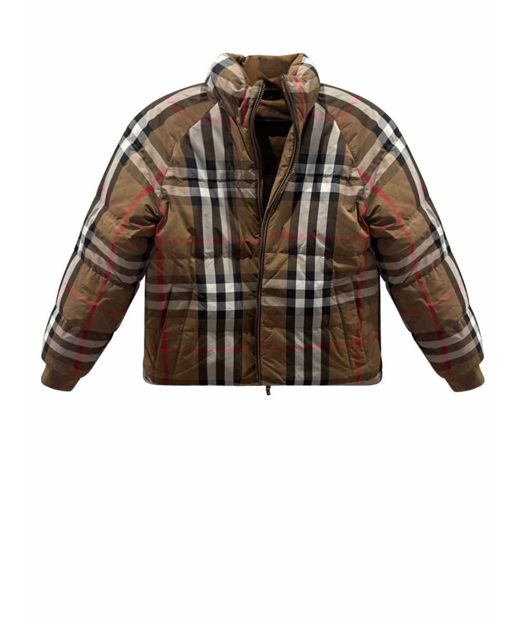 BURBERRY Коричневая полиэстеровая куртка, фото 1