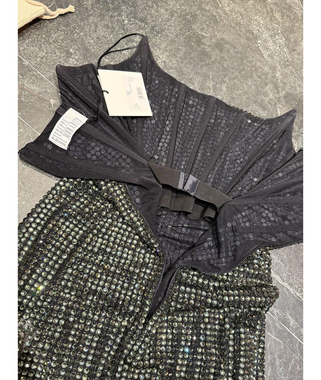 GIUSEPPE DI MORABITO Черное вечернее платье, фото 3