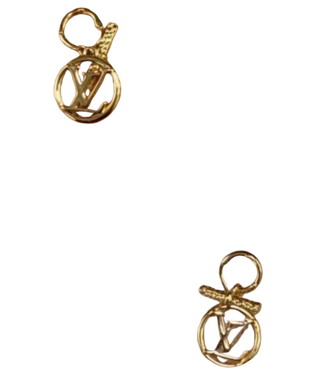 LOUIS VUITTON Золотые латунные серьги, фото 1
