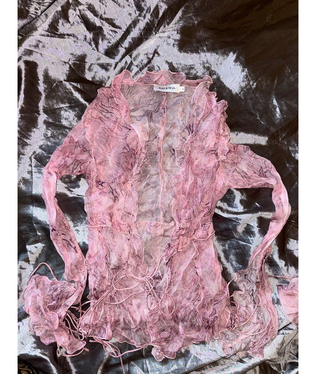 RAT&BOA Розовый вискозный костюм с юбками, фото 6