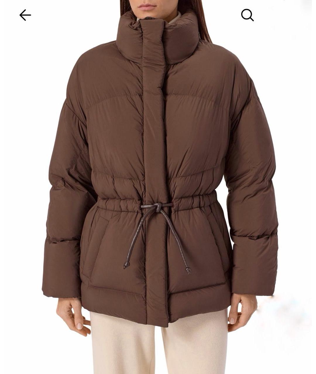 BACON Коричневый полиамидовый пуховик, фото 6