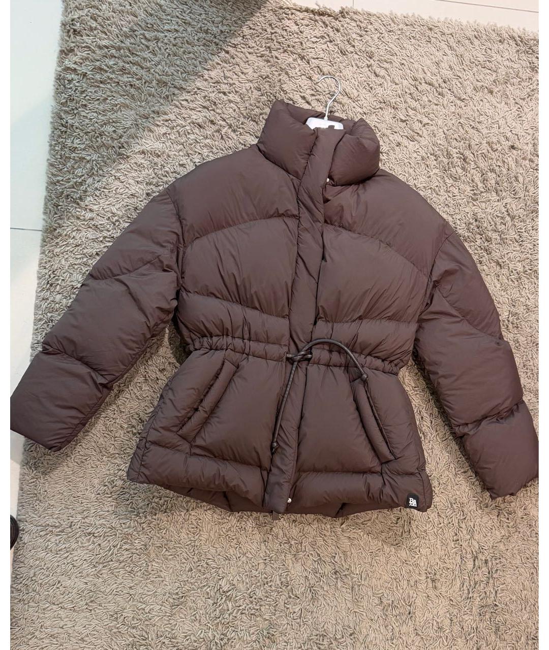 BACON Коричневый полиамидовый пуховик, фото 9