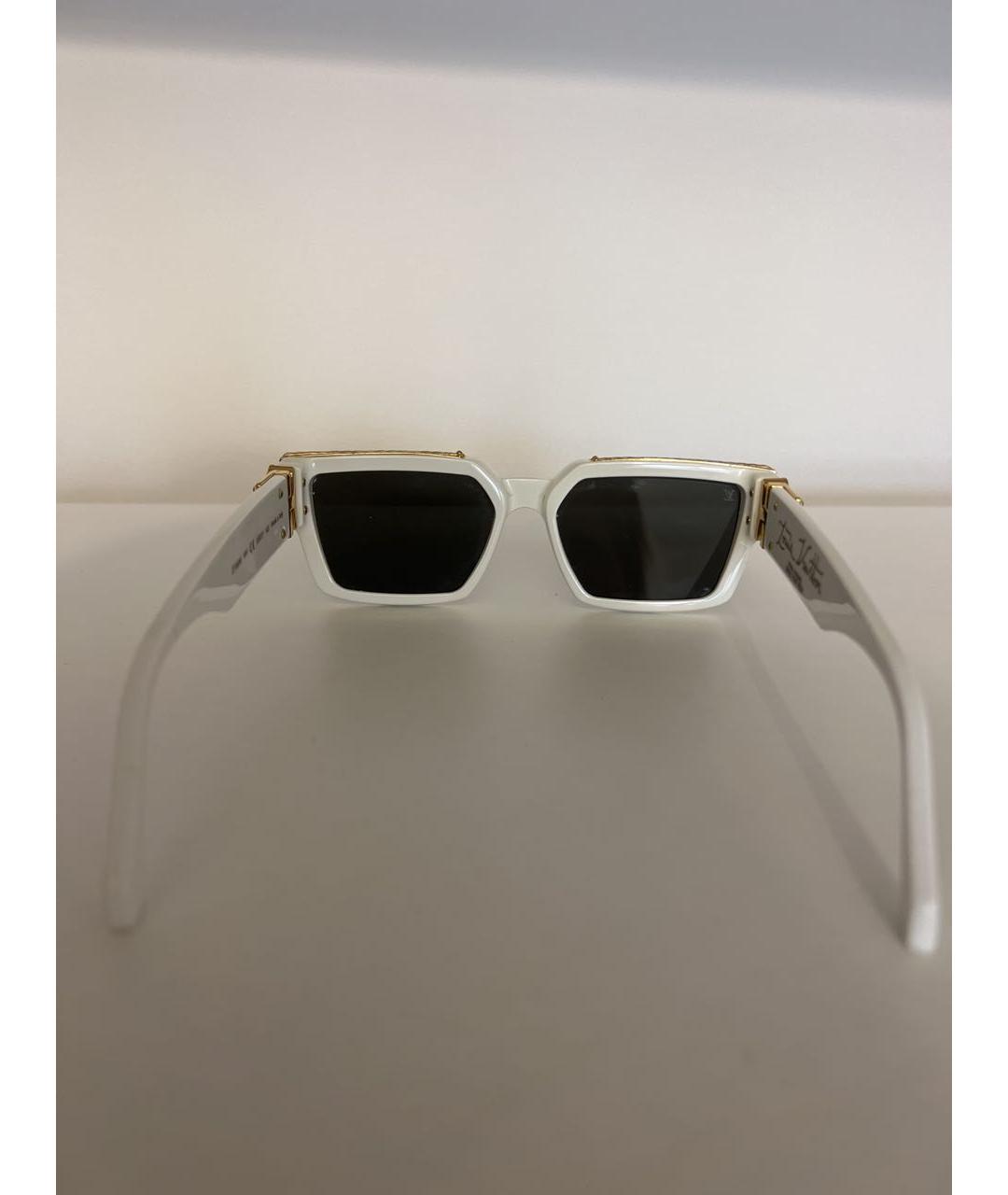 LOUIS VUITTON Белые пластиковые солнцезащитные очки, фото 6
