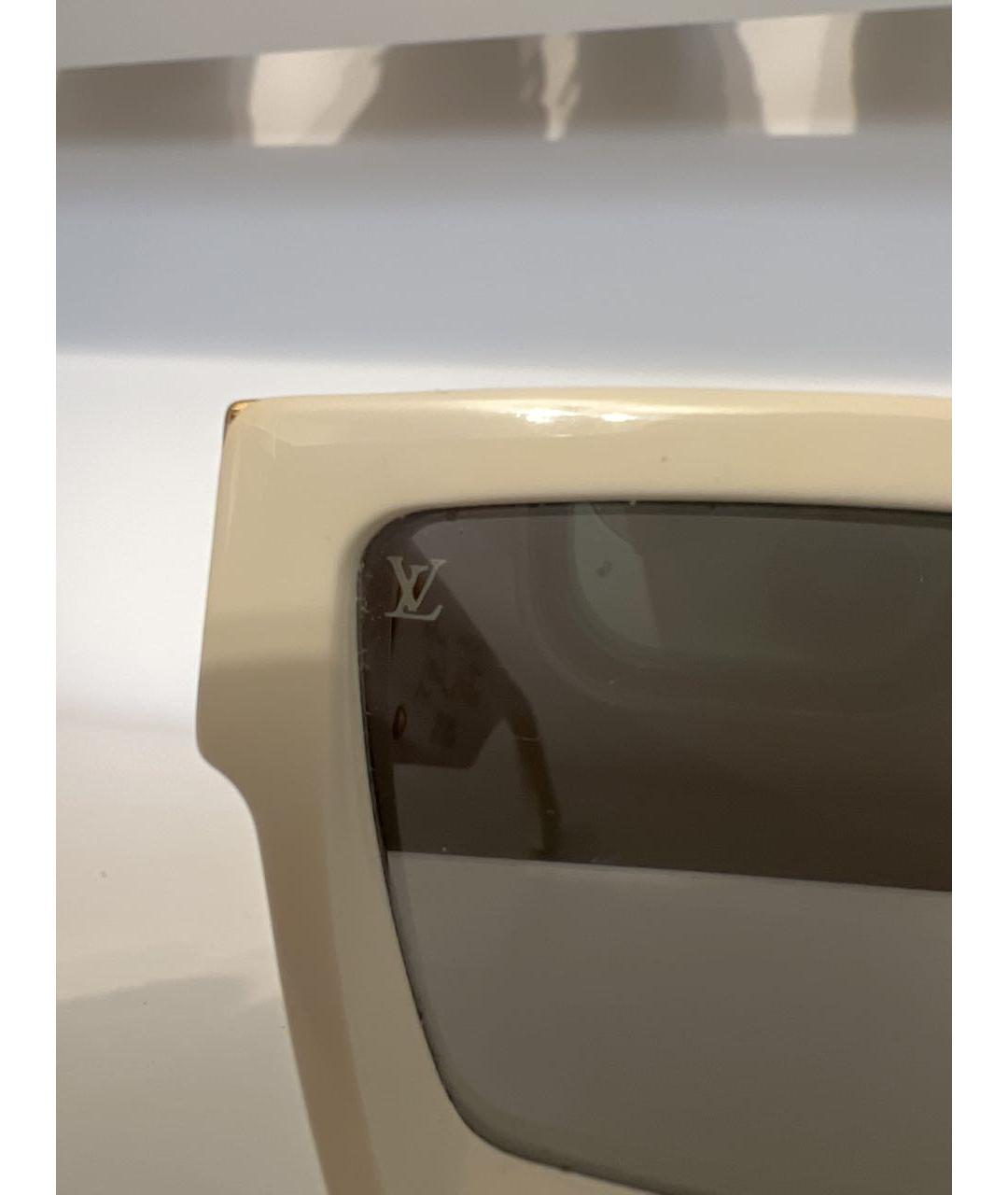 LOUIS VUITTON Белые пластиковые солнцезащитные очки, фото 2