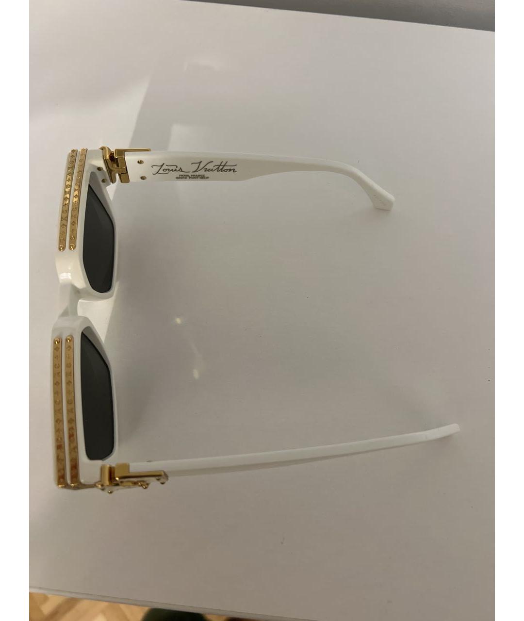 LOUIS VUITTON Белые пластиковые солнцезащитные очки, фото 3