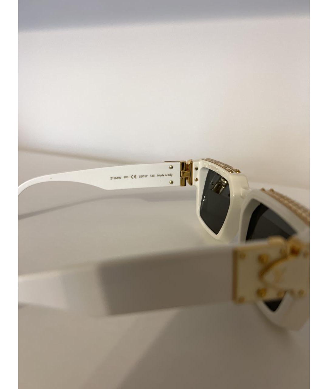 LOUIS VUITTON Белые пластиковые солнцезащитные очки, фото 5