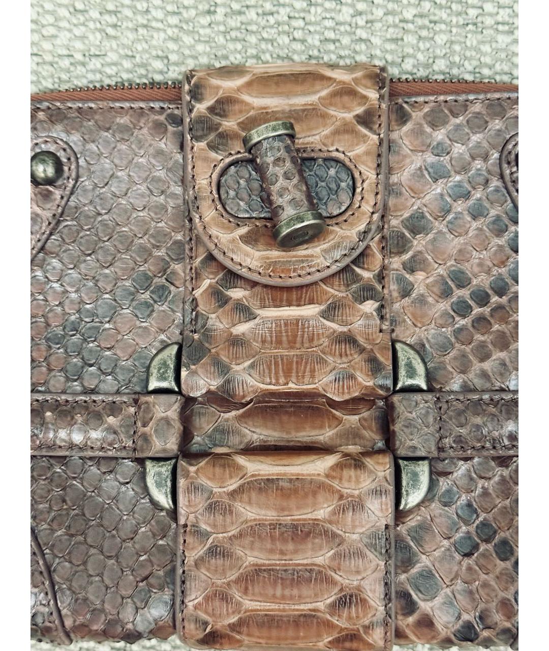 ALEXANDER MCQUEEN Мульти сумка с короткими ручками из экзотической кожи, фото 6