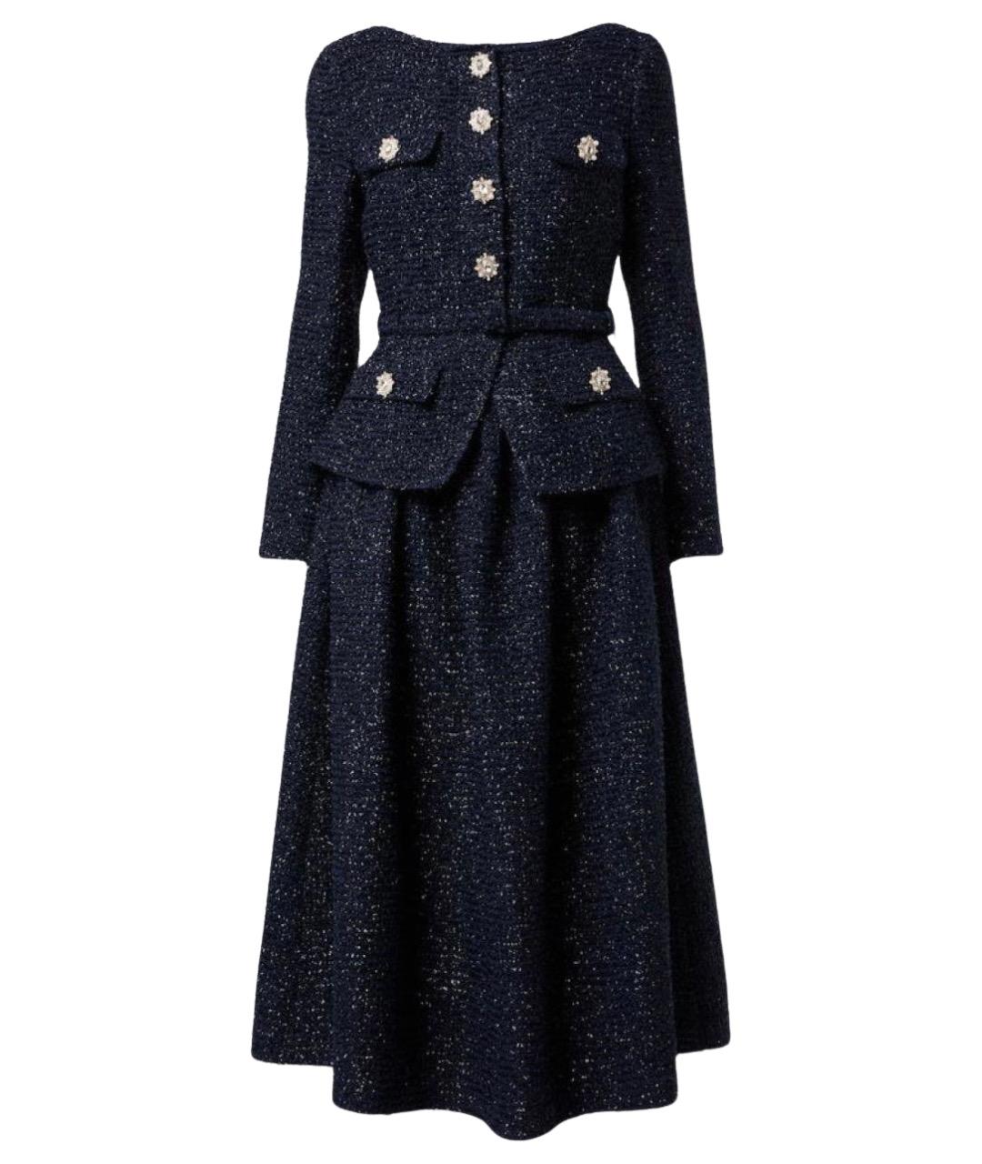 SELF-PORTRAIT Темно-синее коктейльное платье, фото 1