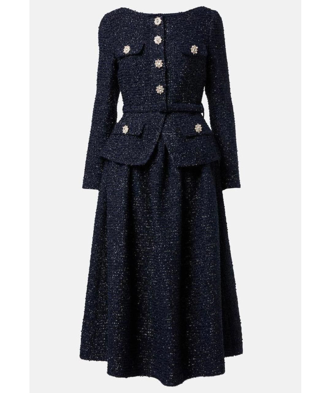 SELF-PORTRAIT Темно-синее коктейльное платье, фото 10