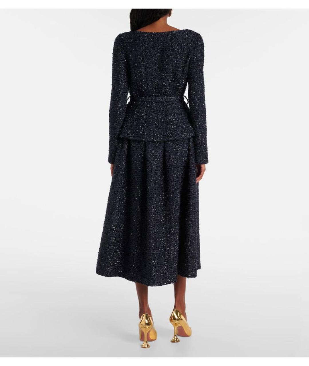 SELF-PORTRAIT Темно-синее коктейльное платье, фото 3