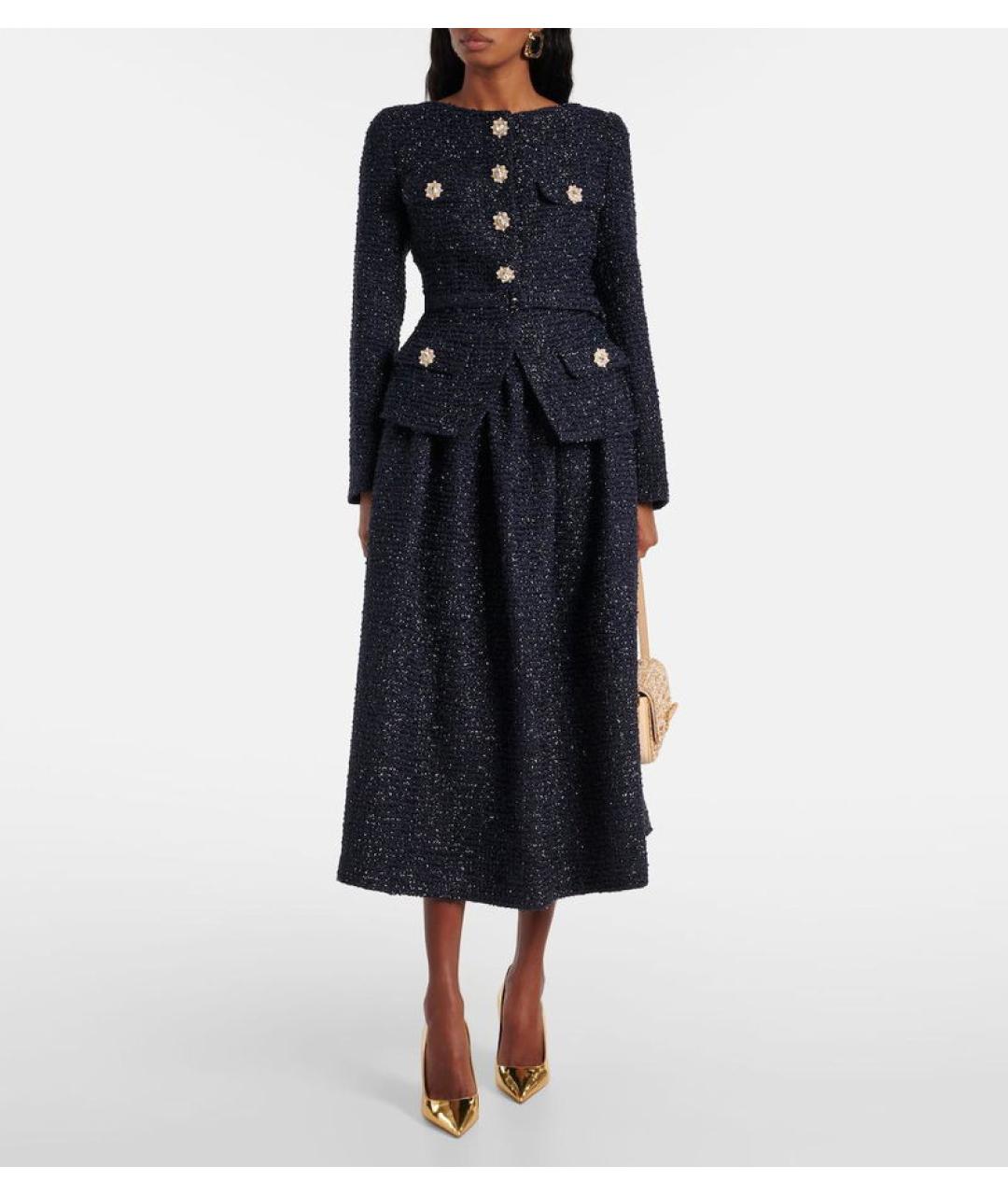 SELF-PORTRAIT Темно-синее коктейльное платье, фото 2