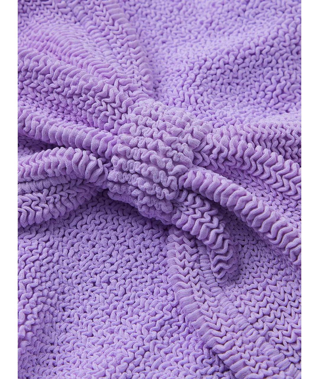 HUNZA G Фиолетовый полиамидовый купальник, фото 3