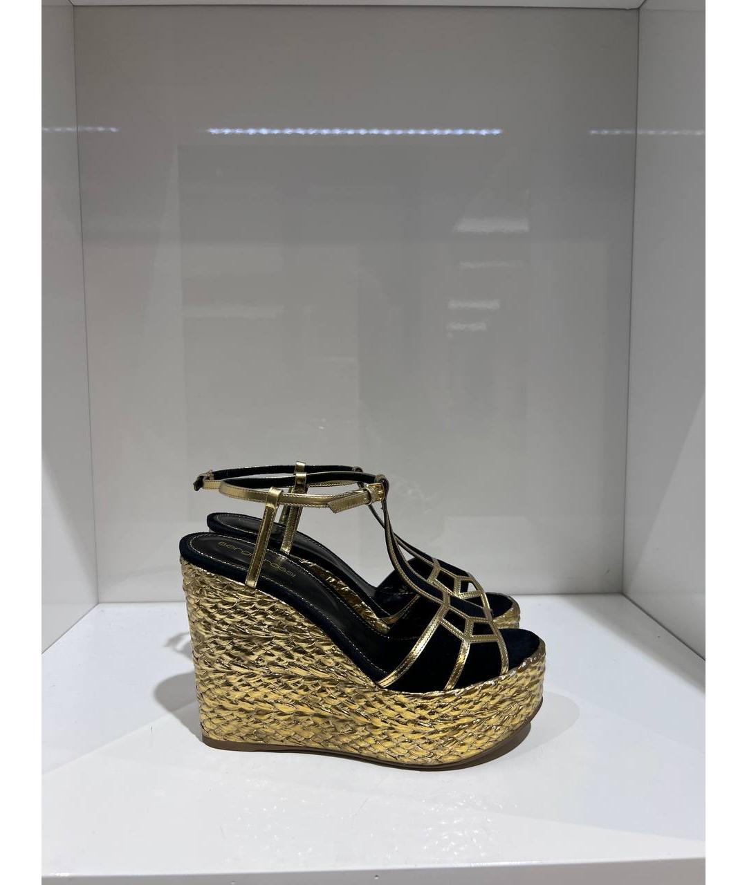 SERGIO ROSSI Мульти кожаные сабо, фото 4