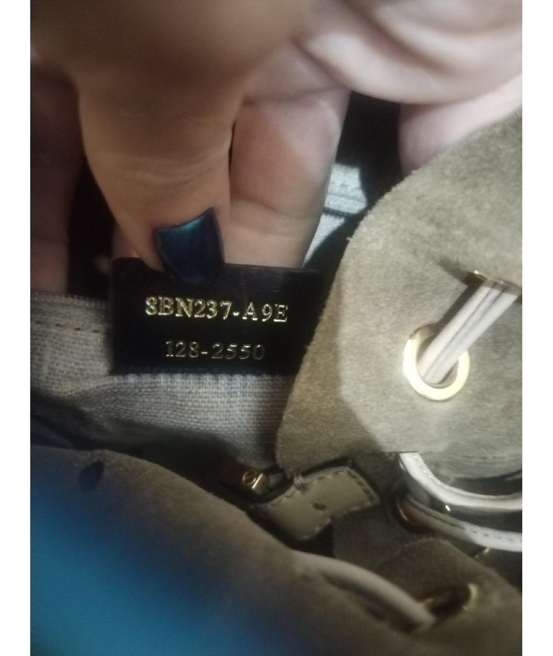 FENDI Бежевая кожаная сумка тоут, фото 7