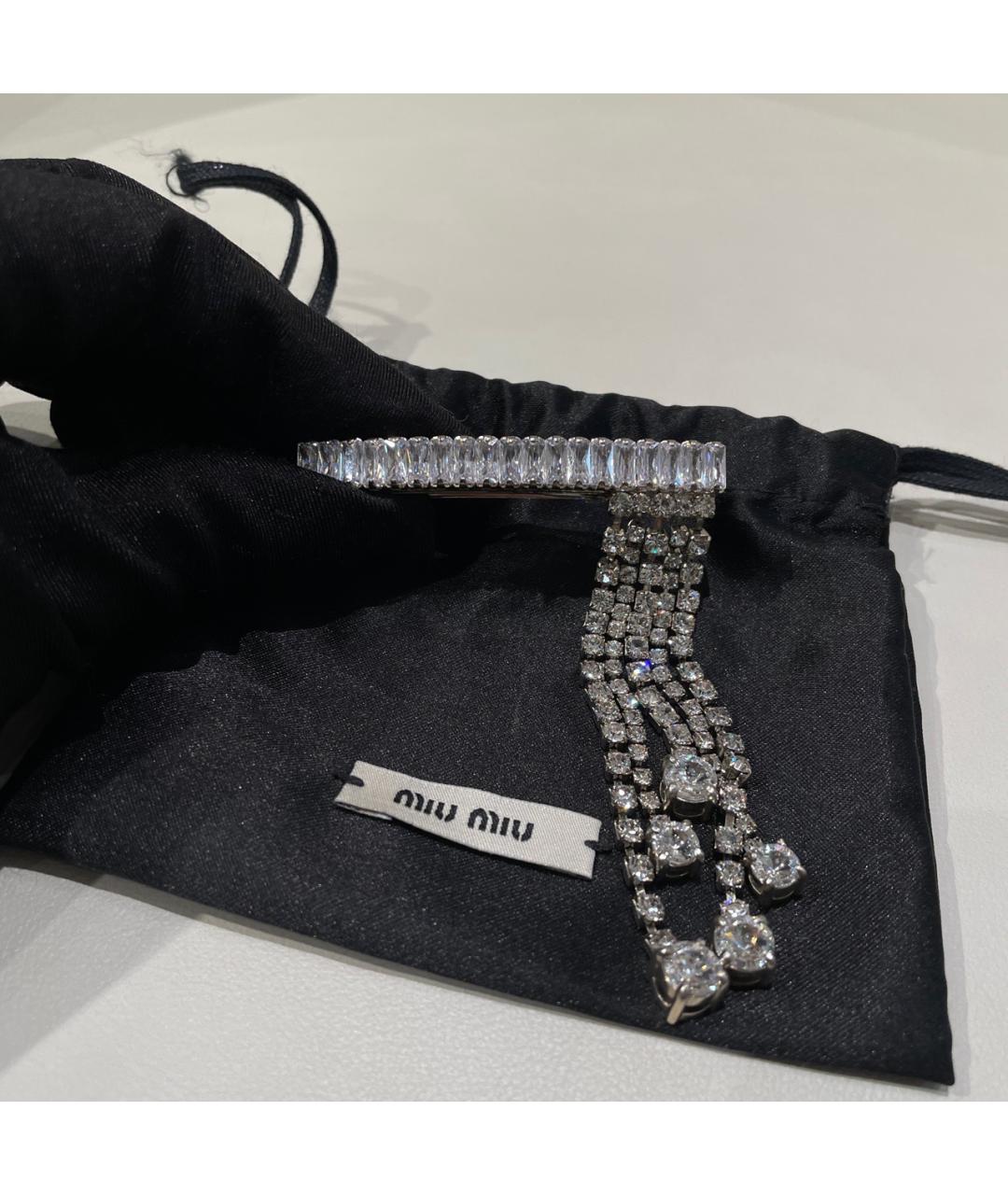 MIU MIU Серебряная заколка, фото 2