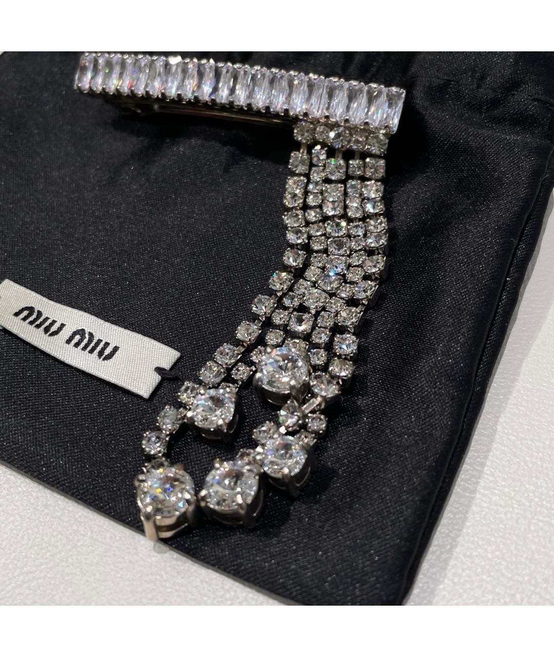 MIU MIU Серебряная заколка, фото 5