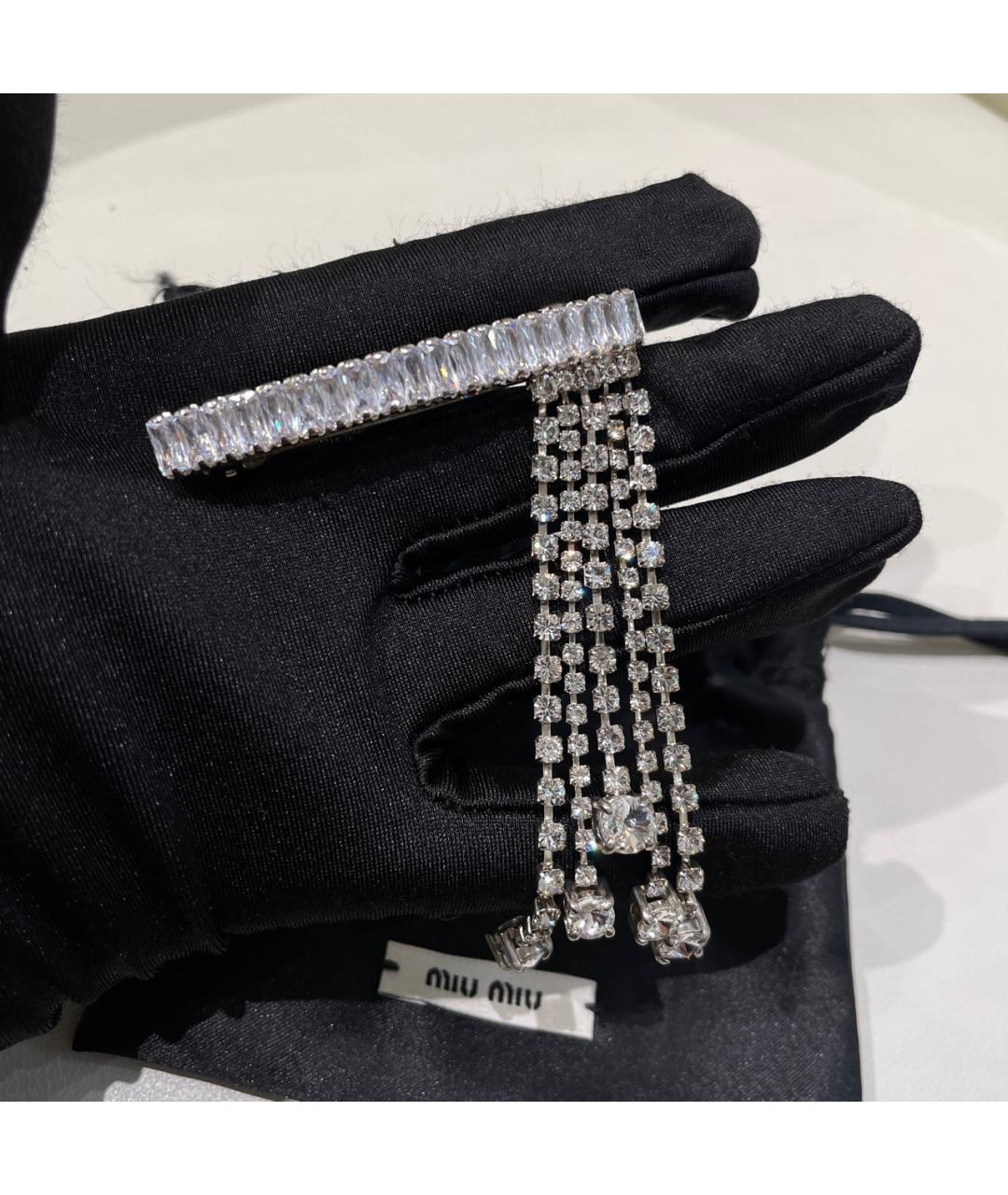 MIU MIU Серебряная заколка, фото 3