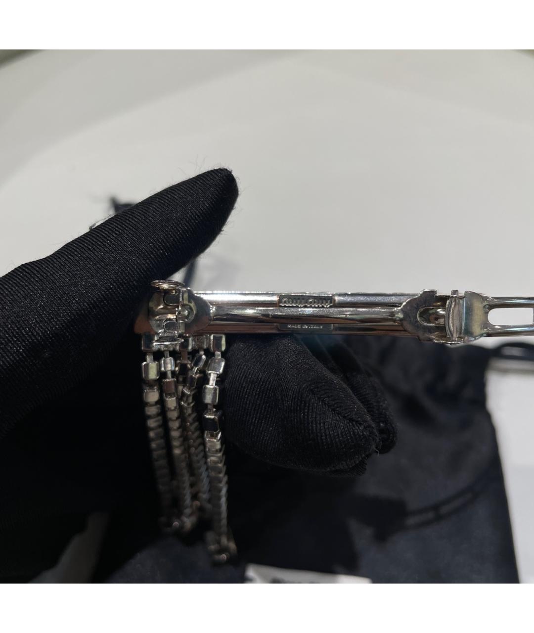 MIU MIU Серебряная заколка, фото 8