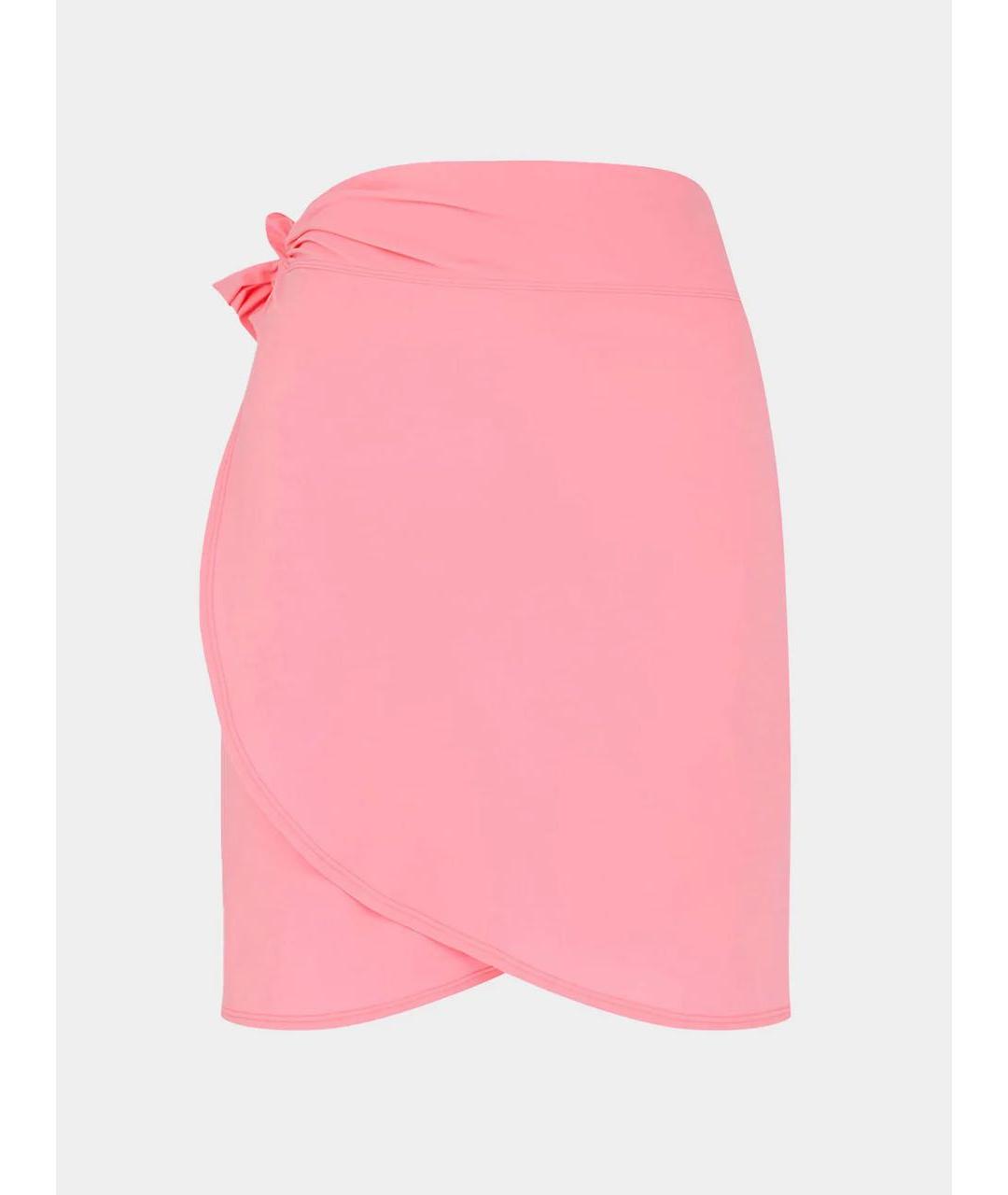 HUNZA G Розовый полиамидовый купальник, фото 7