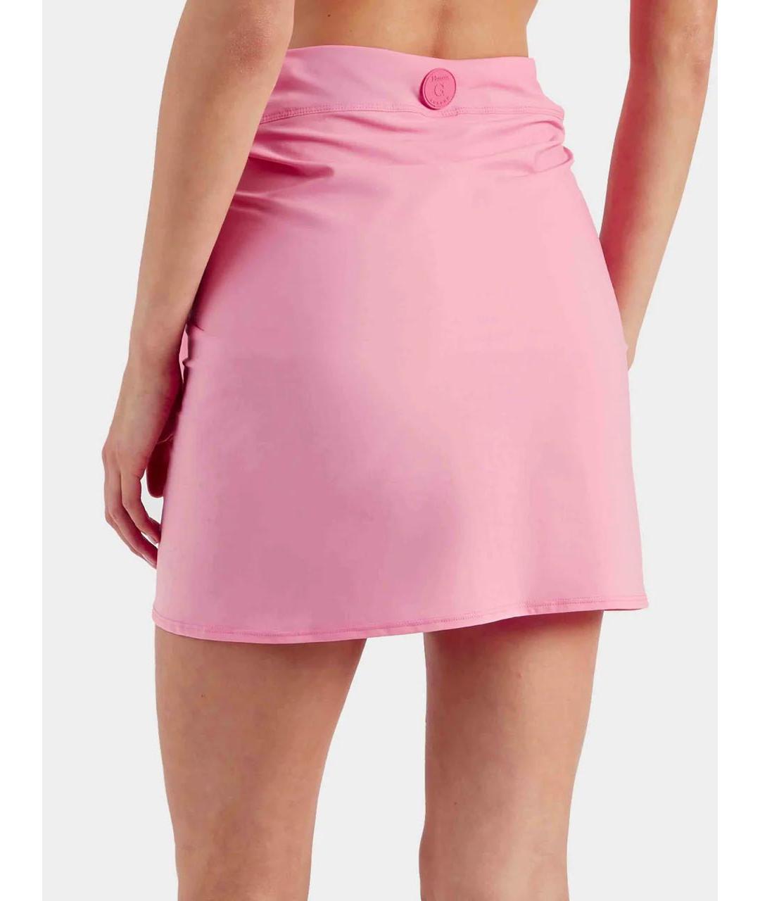 HUNZA G Розовый полиамидовый купальник, фото 3