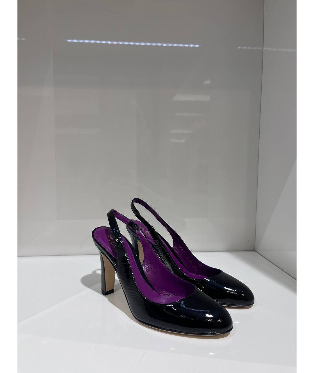 SERGIO ROSSI Черные туфли из лакированной кожи, фото 2