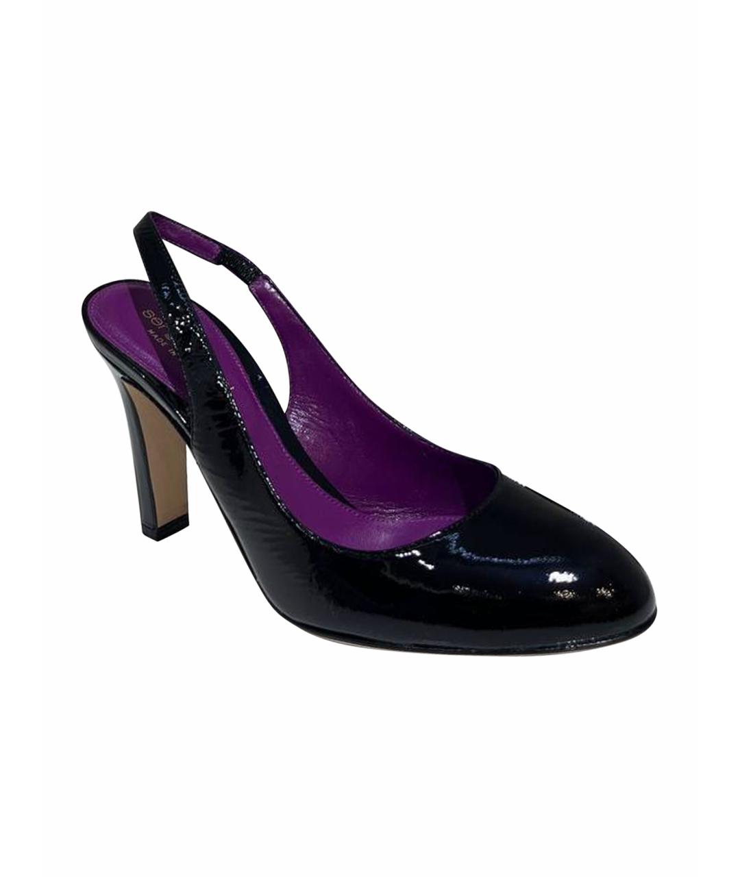 SERGIO ROSSI Черные туфли из лакированной кожи, фото 1