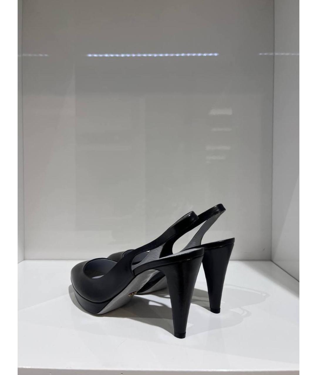 SERGIO ROSSI Черные кожаные туфли, фото 3