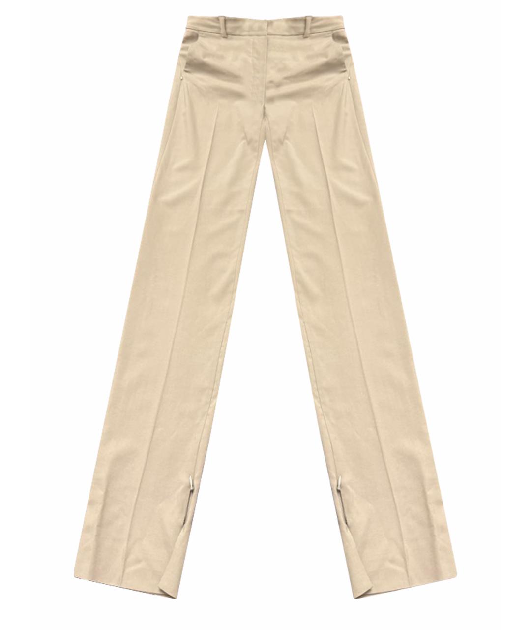 SPORTMAX Серые шерстяные брюки узкие, фото 1