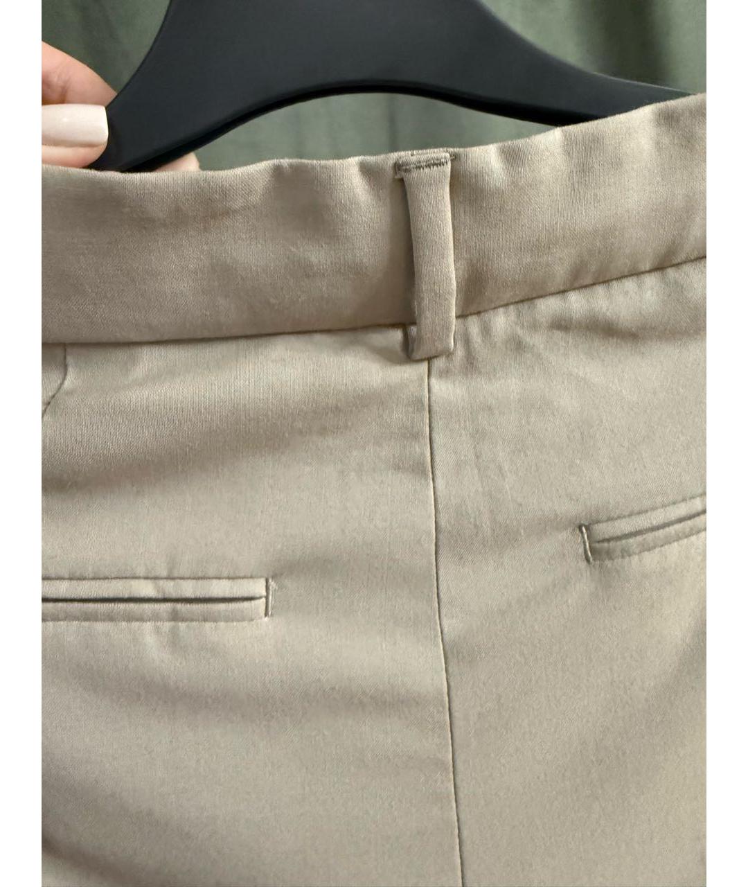 SPORTMAX Серые шерстяные брюки узкие, фото 6