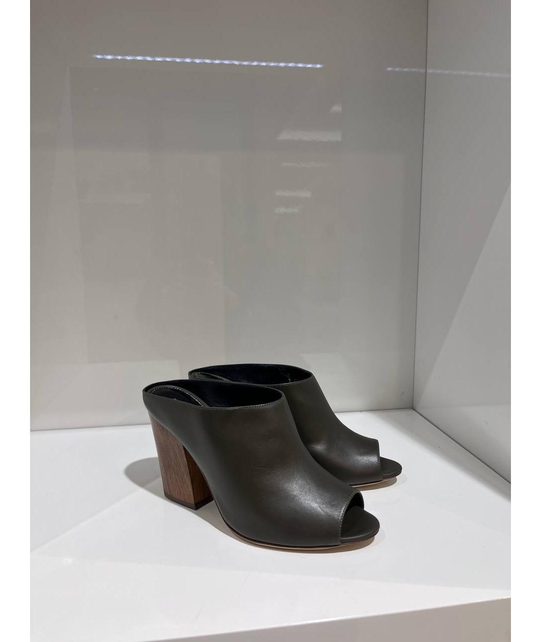 SERGIO ROSSI Мульти кожаные мюли, фото 2